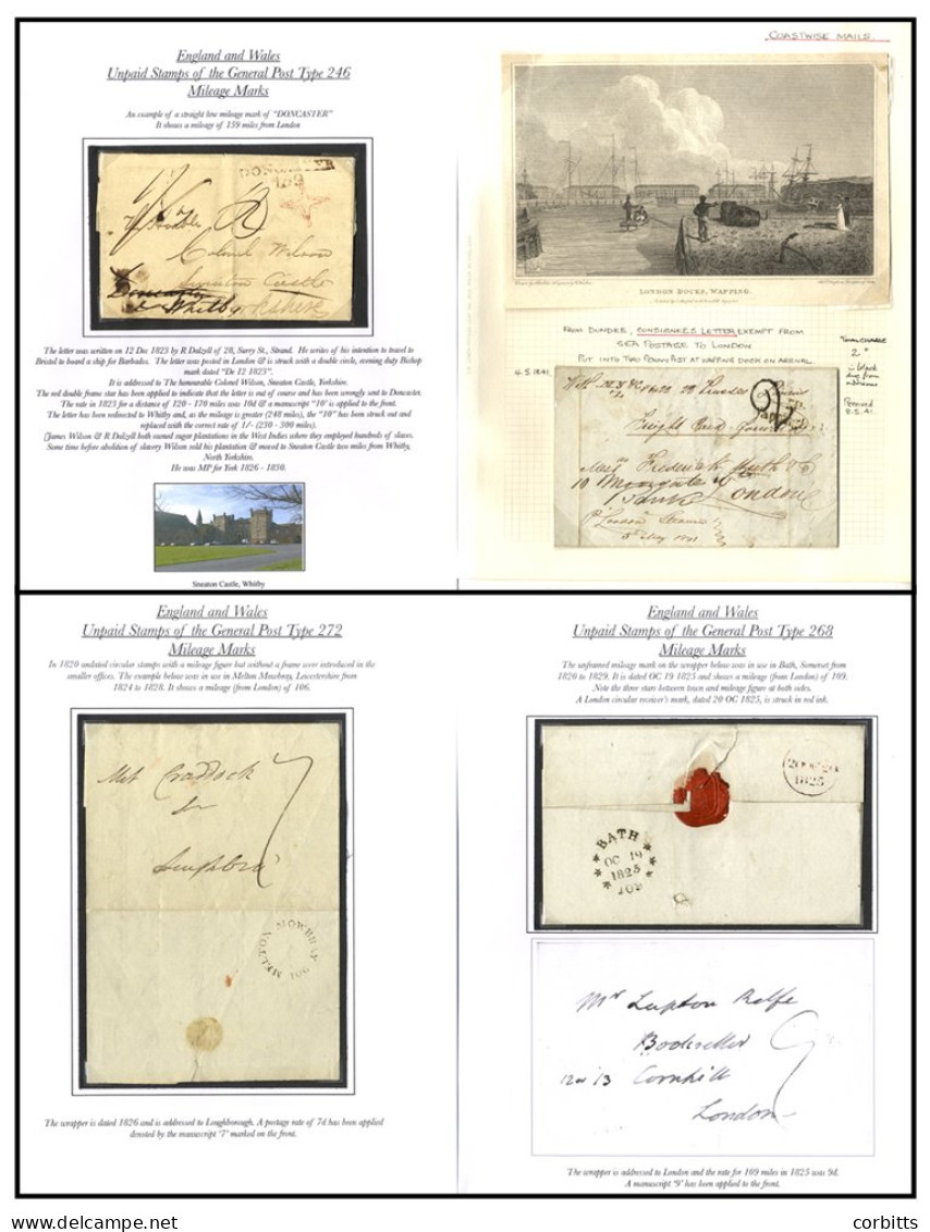 MISCELLANY Range Of Covers Incl. Pre-stamp With 1795 EL To A Fencibles Officer At Hastings, Small Study Of Mileage Marks - Andere & Zonder Classificatie