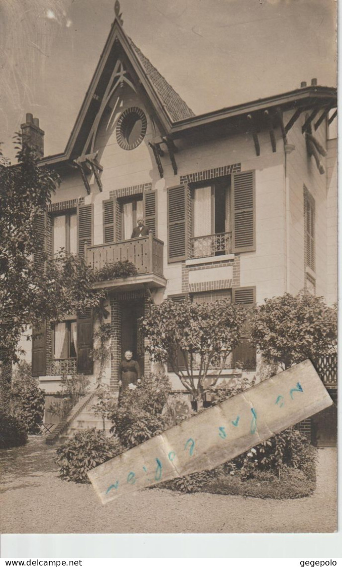 VILLIERS Sur MARNE - La Résidence D'été De La Famille Macé  ( Carte Photo ) - Villiers Sur Marne