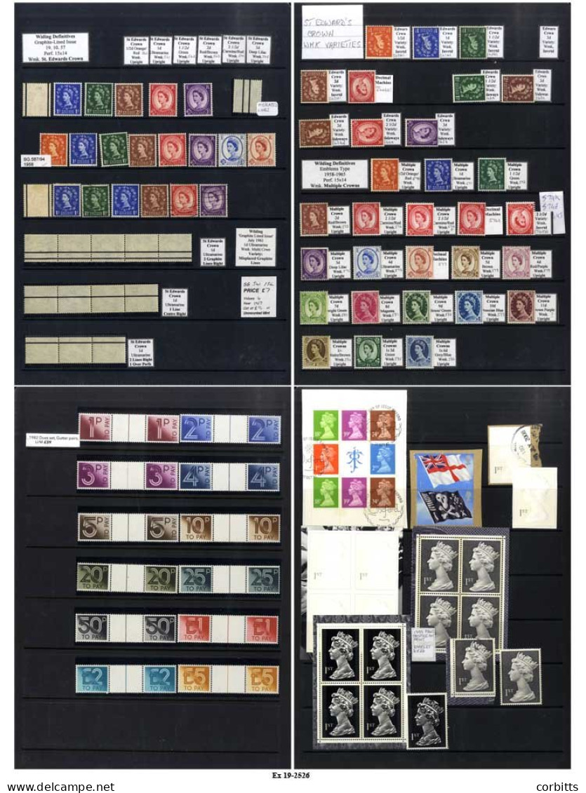 1952-2009 UM, M & U Collection In A Hagner Binder Incl. 1952-54 Tudor Wmk Set UM & M Mixed, 1955-58 Edward Wmk, 1958 2nd - Andere & Zonder Classificatie