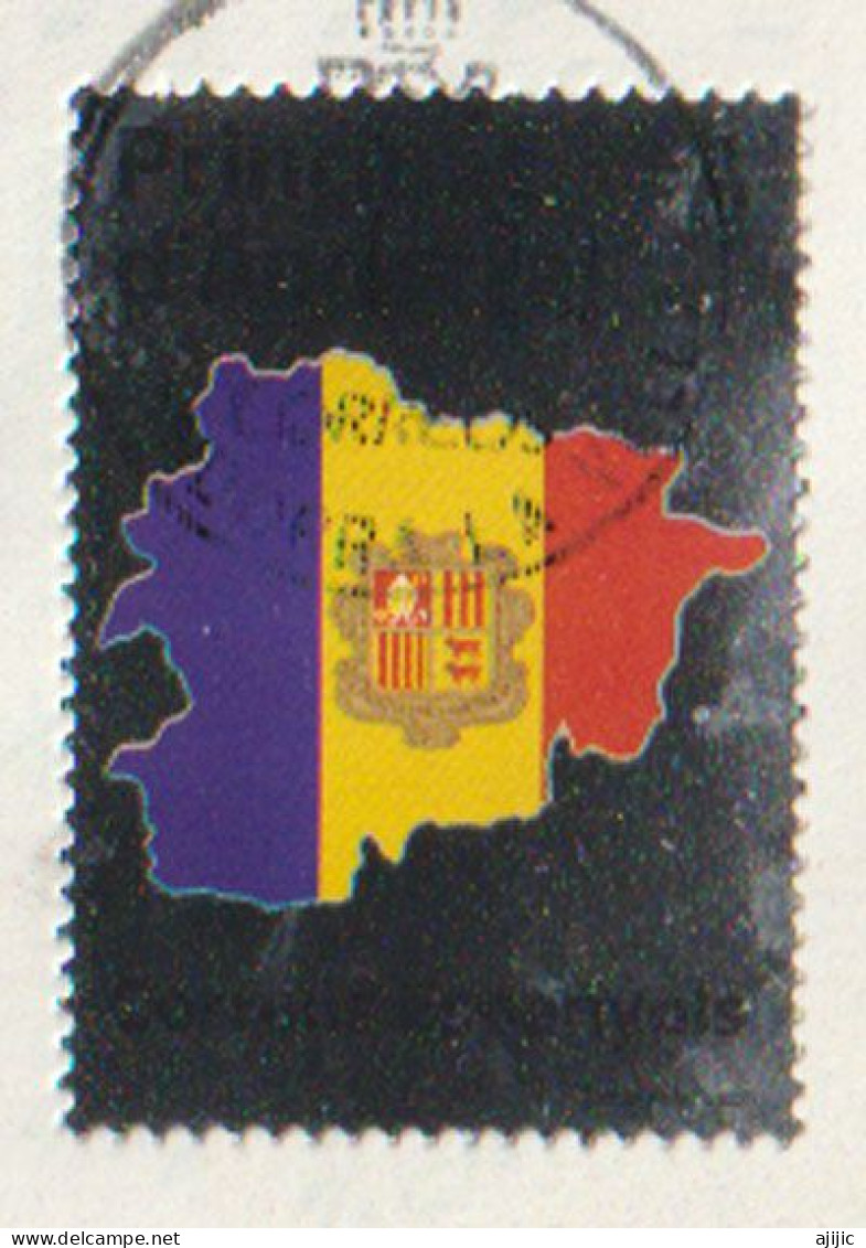 2023. ANDORRA. Drapeau. Bandera De Andorra, 2023, Argenté. Oblitéré 1 ère Qualité (AND.ESP) - Used Stamps