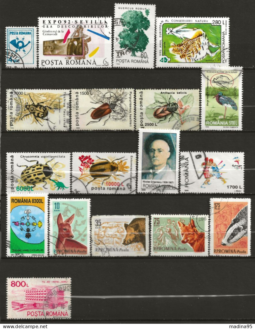 ROUMANIE: Obl., N° YT 3933 à 4697, Ens. De 18 Tp Diff Obl., TB - Used Stamps