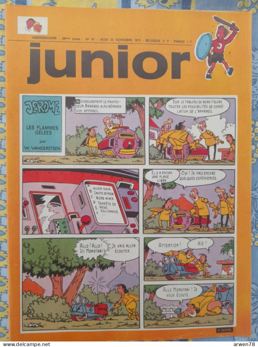 Chez Nous Junior Novembre 1972 Michel Vaillant  Cubitus Modeste Et Pompon Comanche Chick Bill Pub Philips Etc ... - CANAL BD Magazine