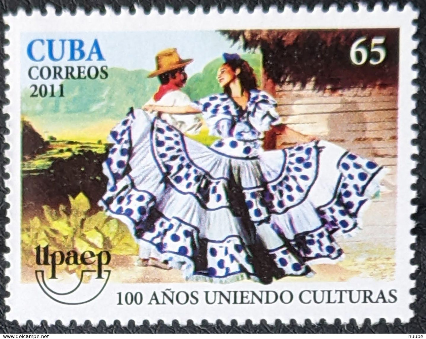 Cuba, 2011, Mi 5485, 100th Anniversary Of UPAEP, Dancing Couple In Traditional Clothes, 1v, MNH - Danse