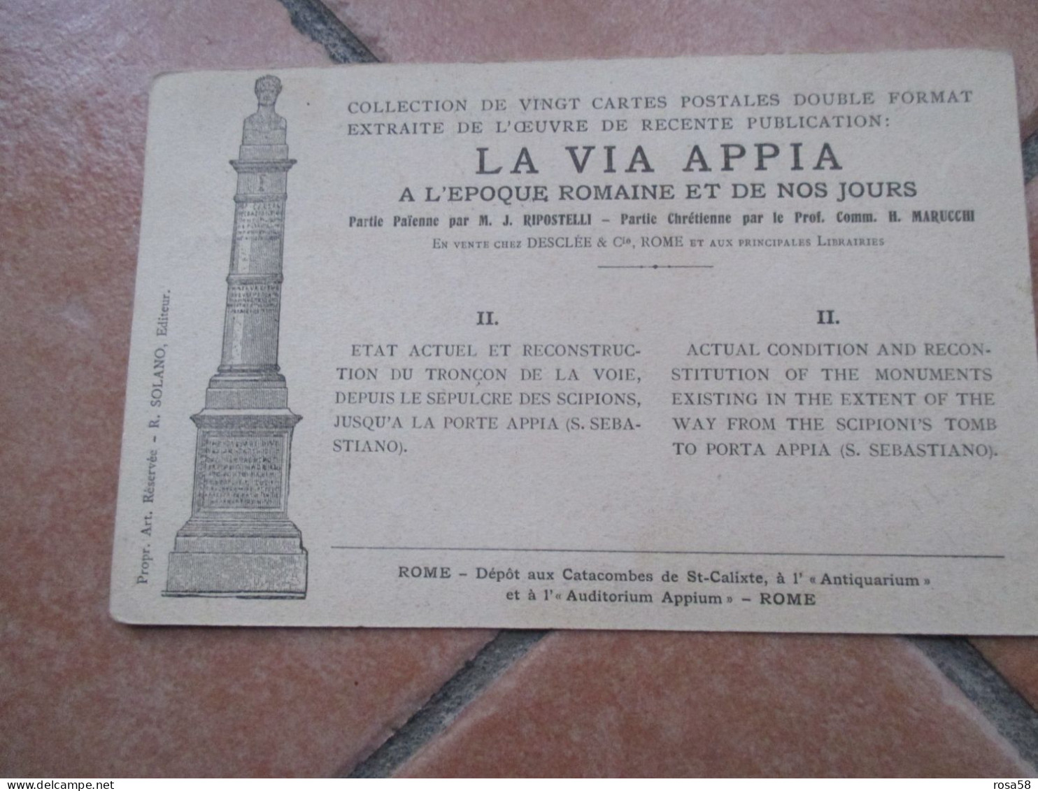 Du Tombeau Des SCIPIONS A La Porta APPIA S.Sebastiano Collezione Via Appia L'Antiquarium - Panoramische Zichten, Meerdere Zichten