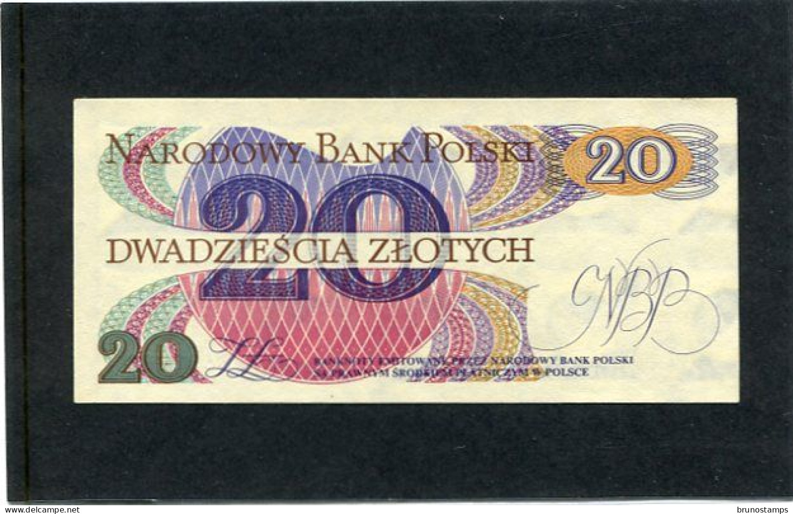 POLAND - 20  ZLOTYCH   BANKNOTE - Pologne