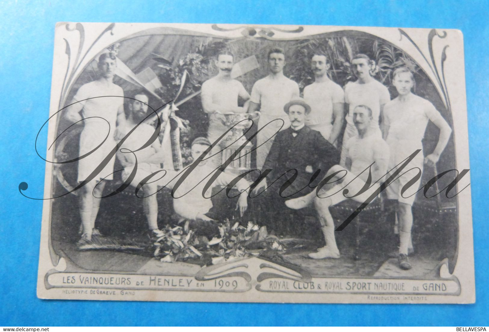 Gent Vainqueurs De Henley En 1909. Royal Club Ey Royal Sport Nautique - Gent