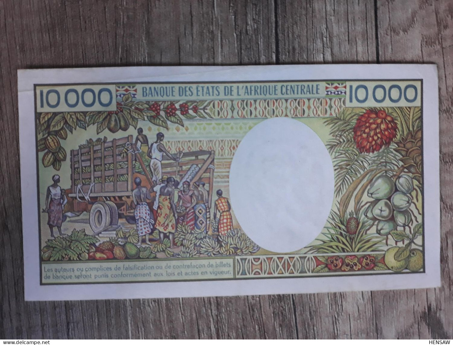 CAMEROON 10000 FRANCS 1984 P 22 USED USADO XF+++ - Cameroun