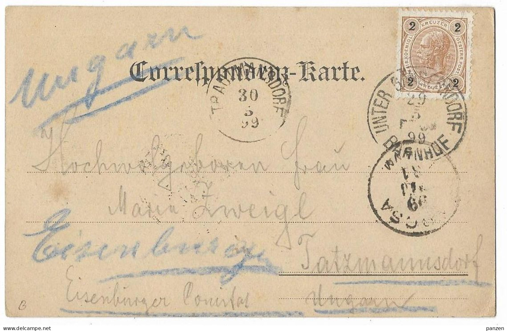 Austria Ganserndorf 1899 Multi View  Postcard - Gänserndorf