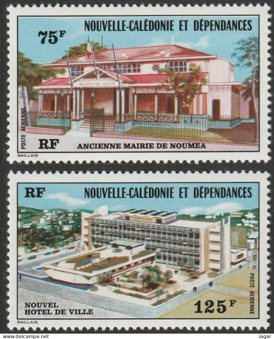 THEMATIC  TOURISM:  OLD AND NEW "HOTEL DE  VILLE"  - NEW CALEDONIA. - Hostelería - Horesca