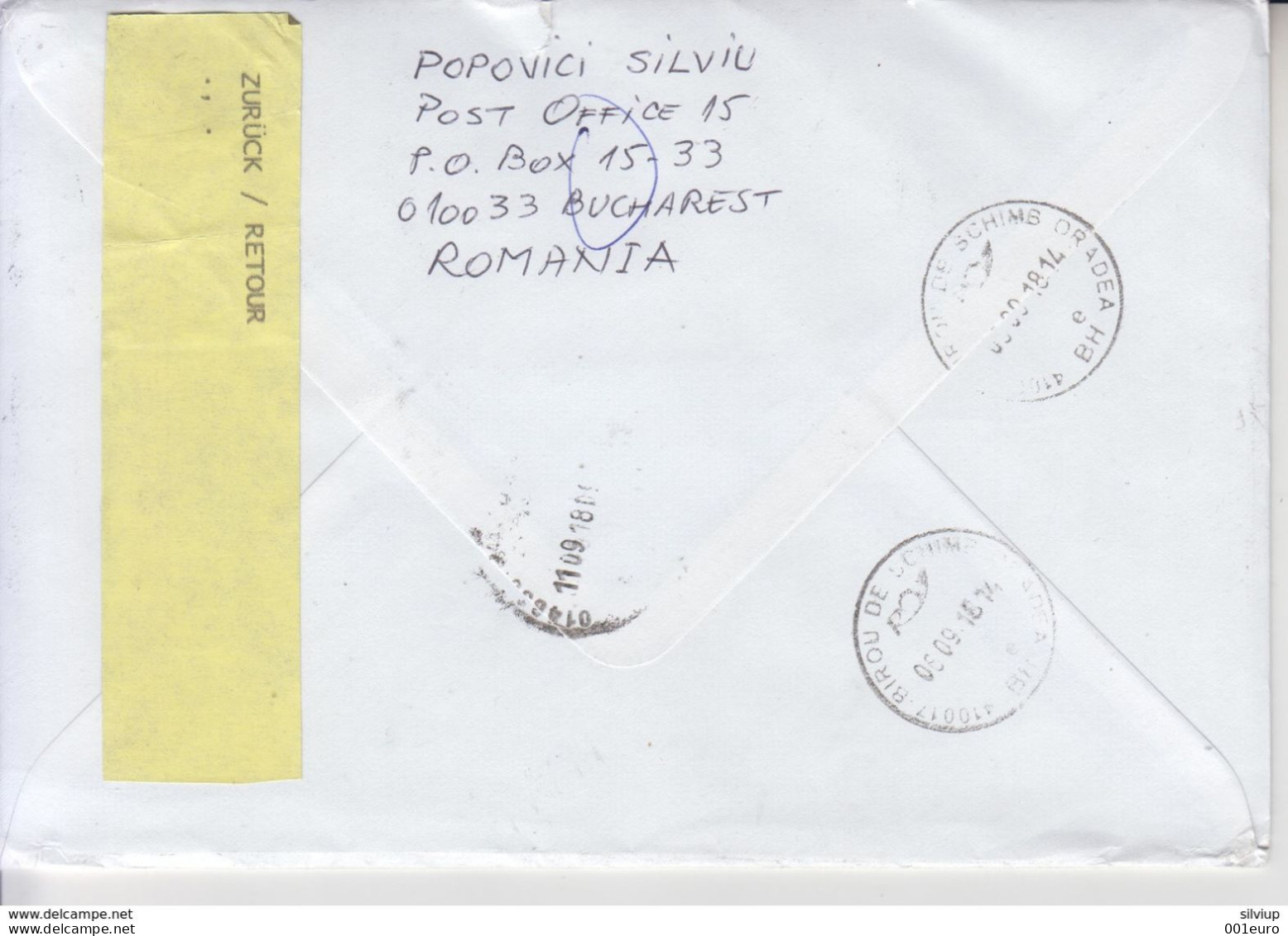 ROMANIA : WILD BERRIES Set On Registered Cover Returned From Germany #641833378 - Registered Shipping! - Used Stamps