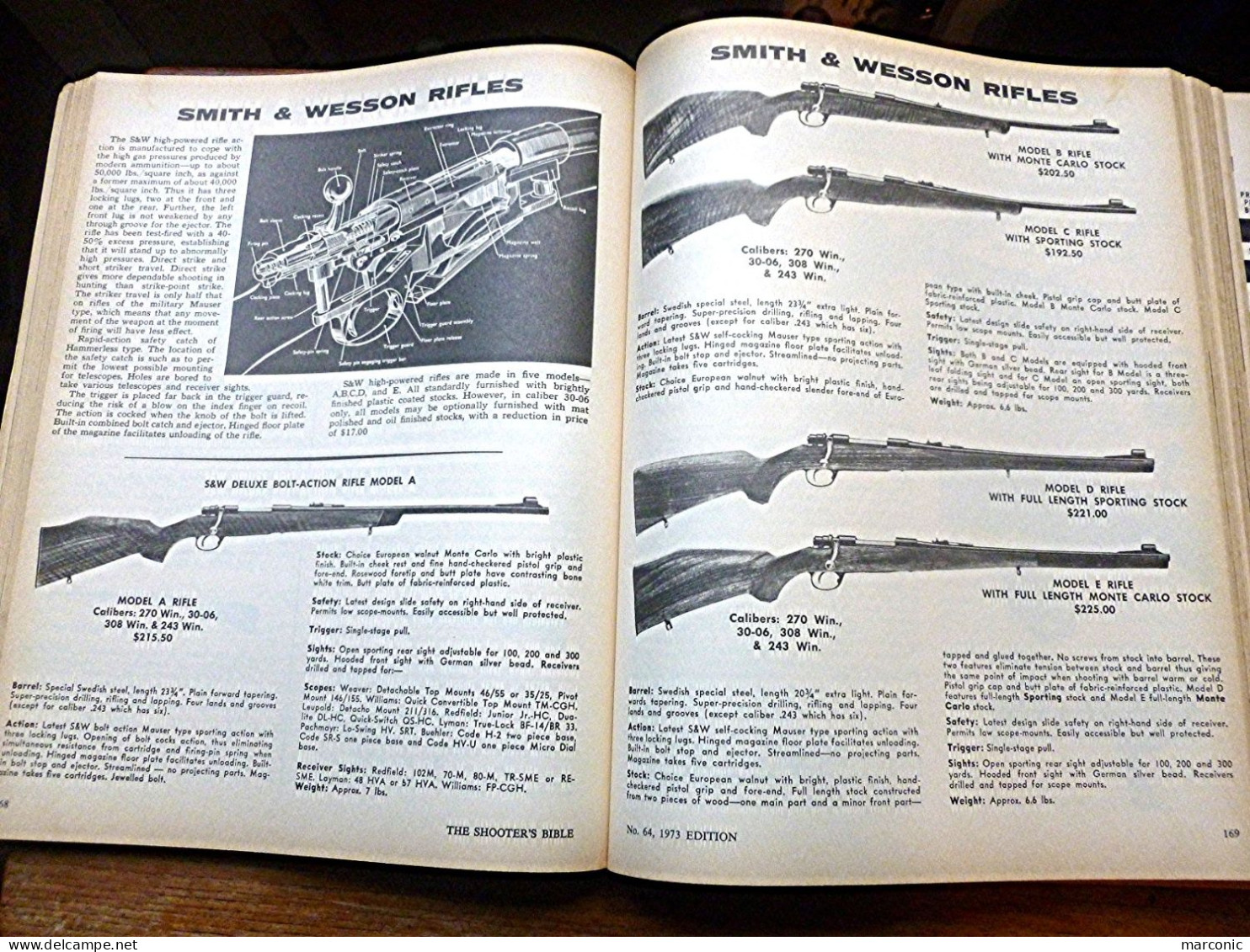 SHOOTER'S BIBLE - BIBLE DU TIREUR - N° 64 - Edition 1973 - Follett Publishing Company - Chicago - USA - - Caza/Pezca