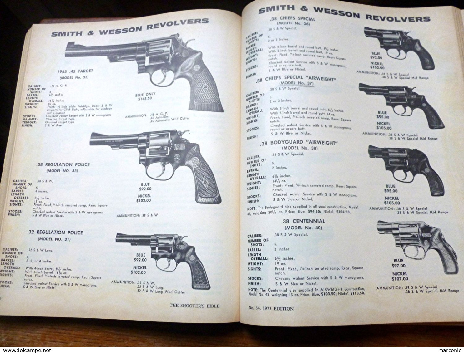 SHOOTER'S BIBLE - BIBLE DU TIREUR - N° 64 - Edition 1973 - Follett Publishing Company - Chicago - USA - - Chasse/Pêche