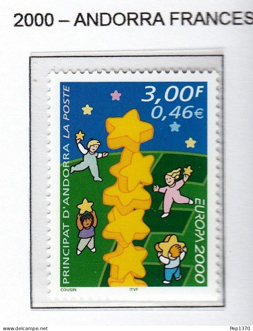 ANDORRA FRANCESA 2000 - TEMA EUROPA - 1 SELLO** - 2000