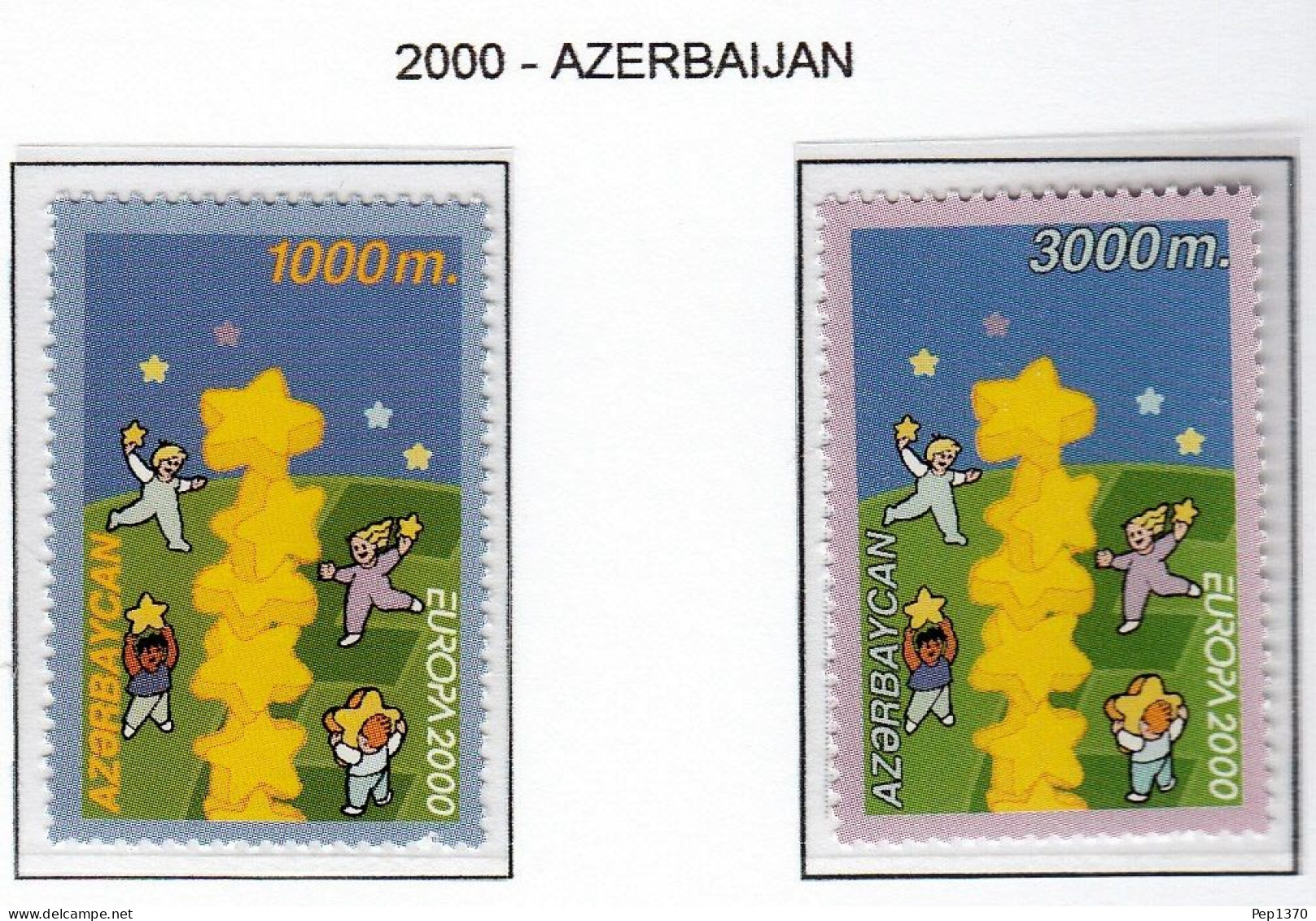 AZERBAIJAN 2000 - TEMA EUROPA - 2 SELLOS** - 2000