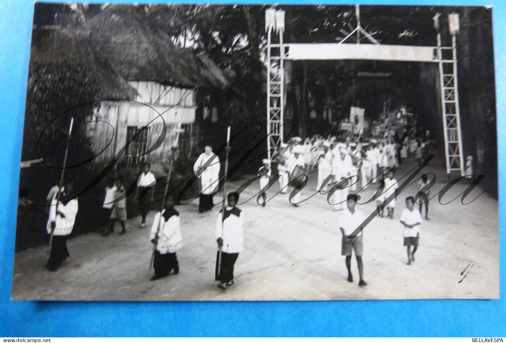 Mindano Philippines Christian Procession Ave Maria Madonna  Catholique  Christendom Christening Missie Carrascal RPPC - Philippines