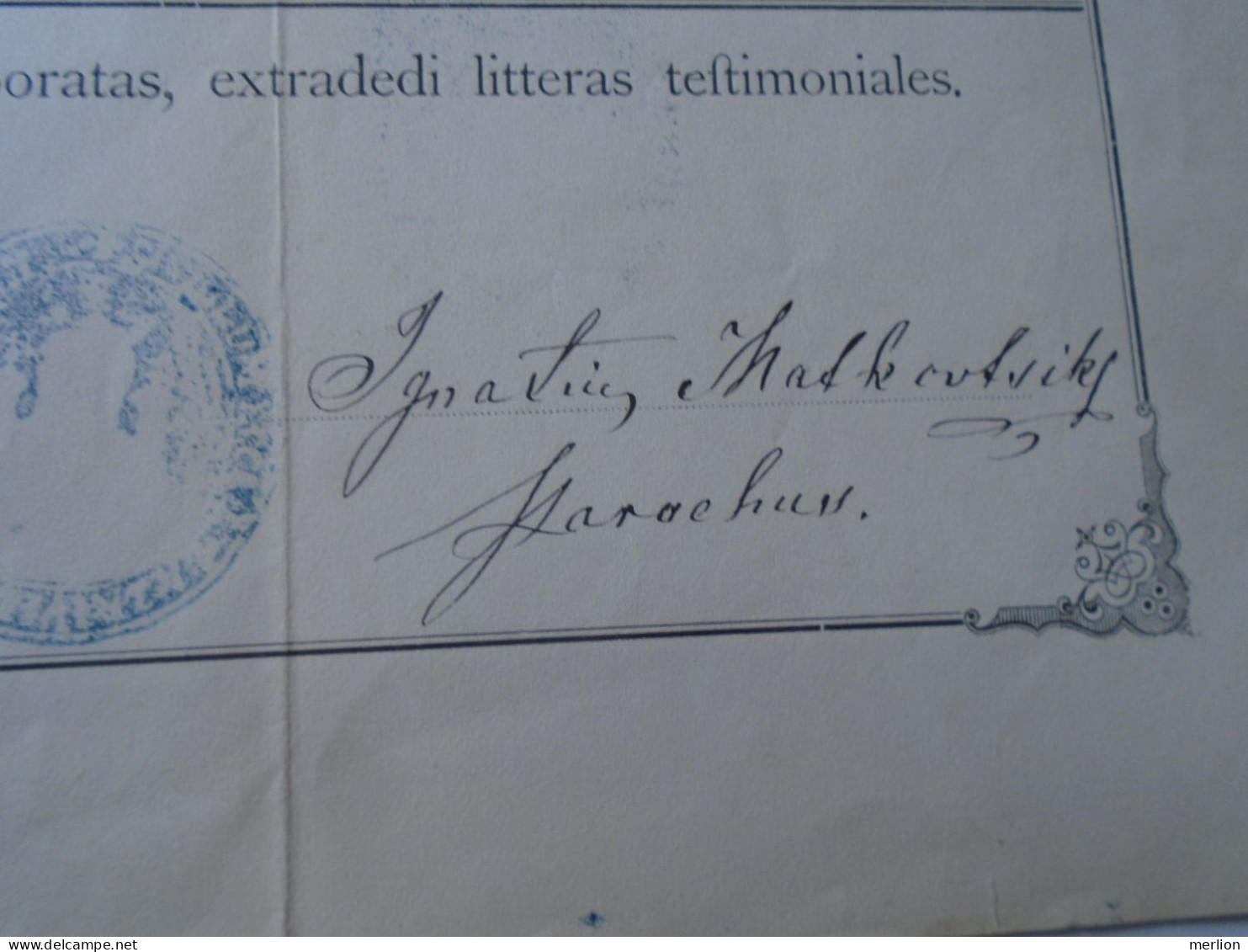 ZA456.18  ZAZRIVÁ Slovakia Old Document  1884 Susanna Kucska - Sipka Datko -revenue Stamp - Naissance & Baptême