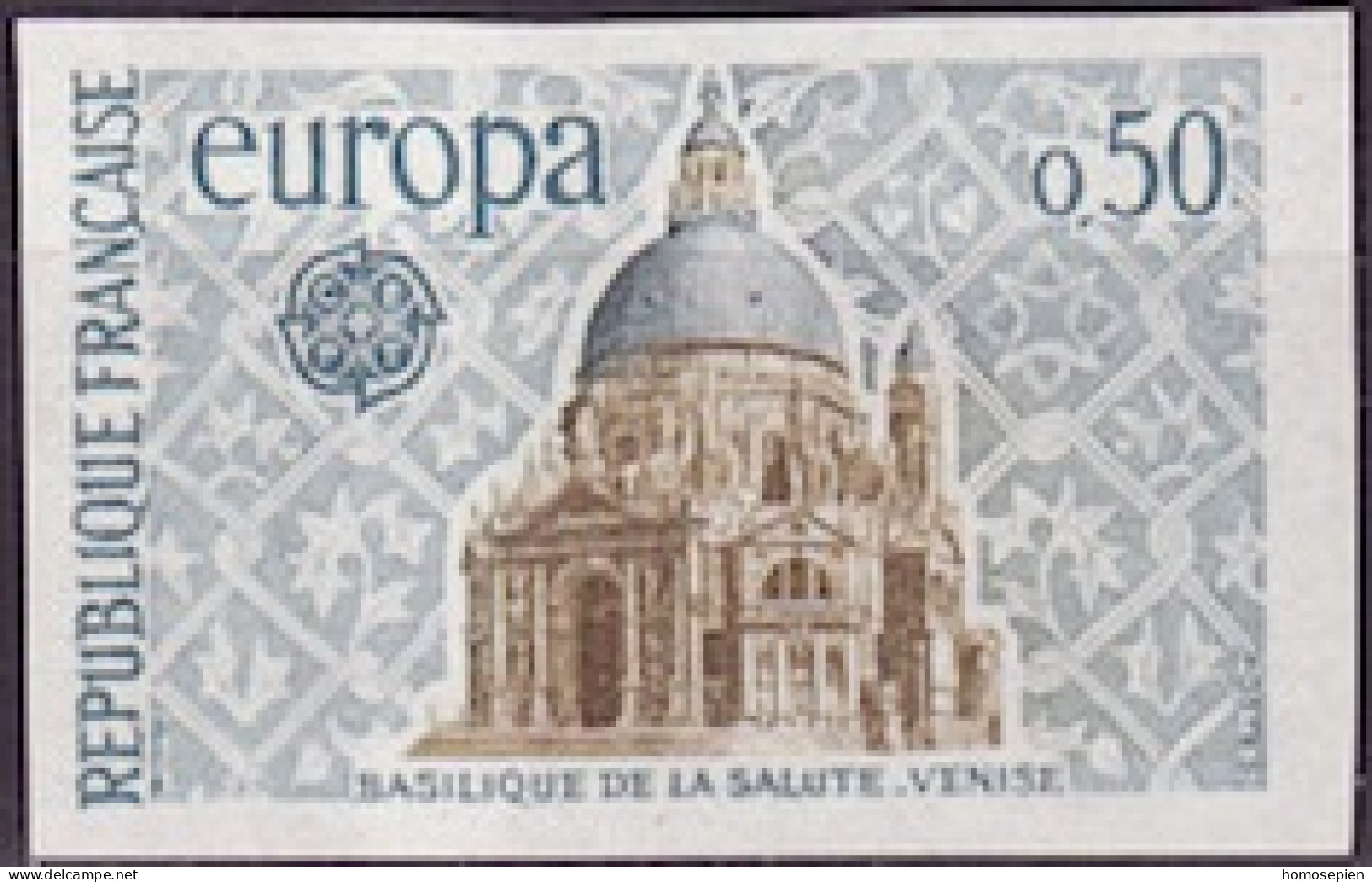Europa CEPT 1971 France - Frankreich Y&T N°1676a - Michel N°1748U *** - 50c EUROPA - Non Dentelé - 1971