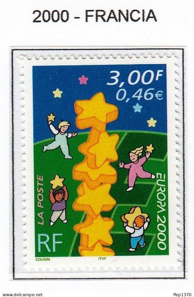 FRANCIA 2000 - FRANCE - TEMA EUROPA - 1 SELLO** - 2000