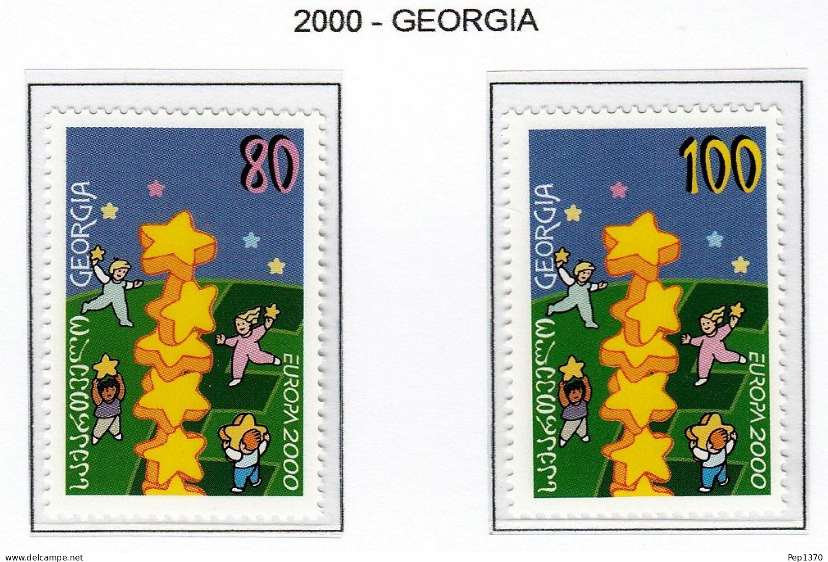 GEORGIA 2000 - TEMA EUROPA - 2 SELLOS** - 2000