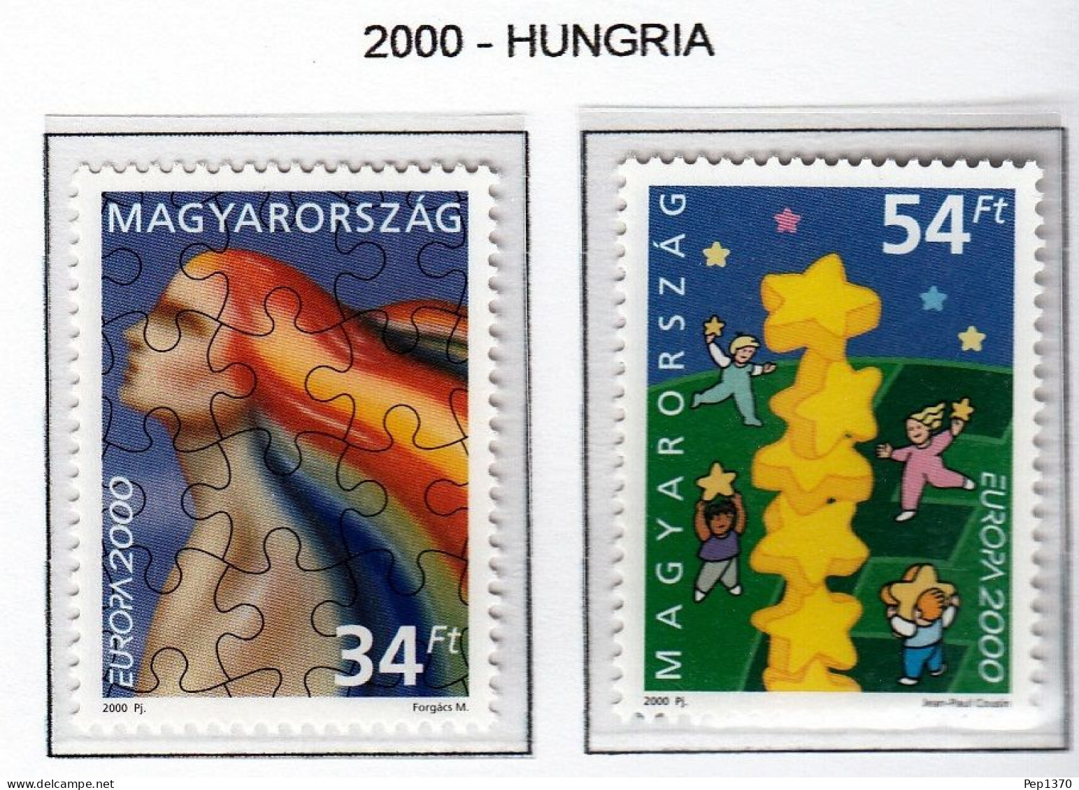 HUNGRIA 2000 - HUNGARY - MAGYAR - TEMA EUROPA - 2 SELLOS** - 2000