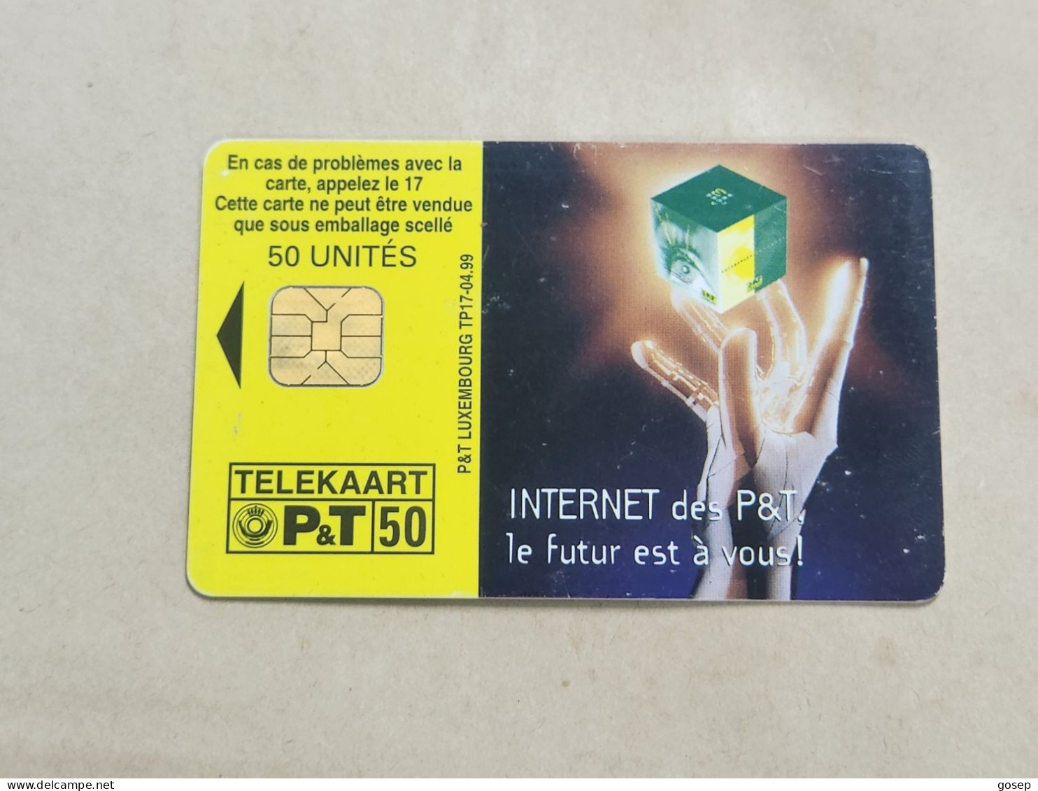 LUXEMBOURG-(TP17)-Cube Internet-(16)-(tirage-?)-(50units)-(01.04.1999)-used Card - Luxemburg