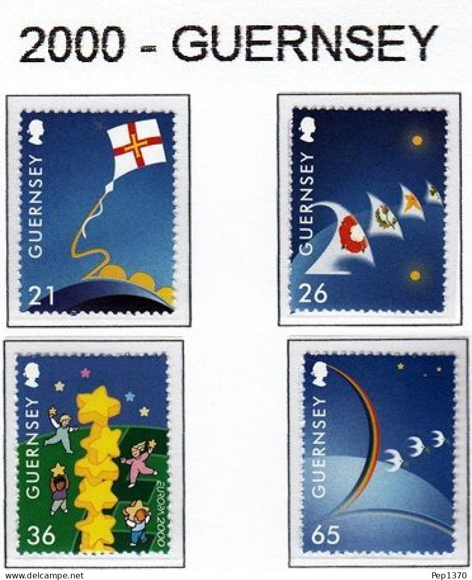 GUERNSEY 2000 - TEMA EUROPA - 4 SELLOS** - 2000