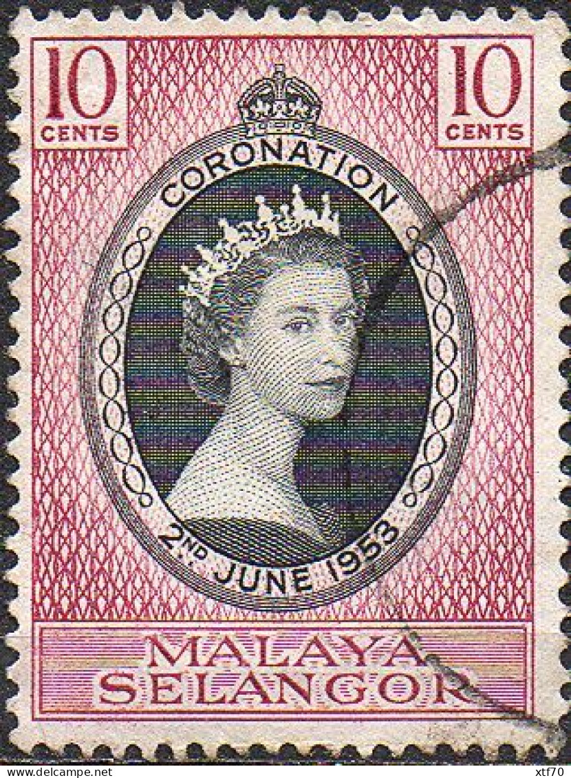 SELANGOR 1953 Coronation - Selangor