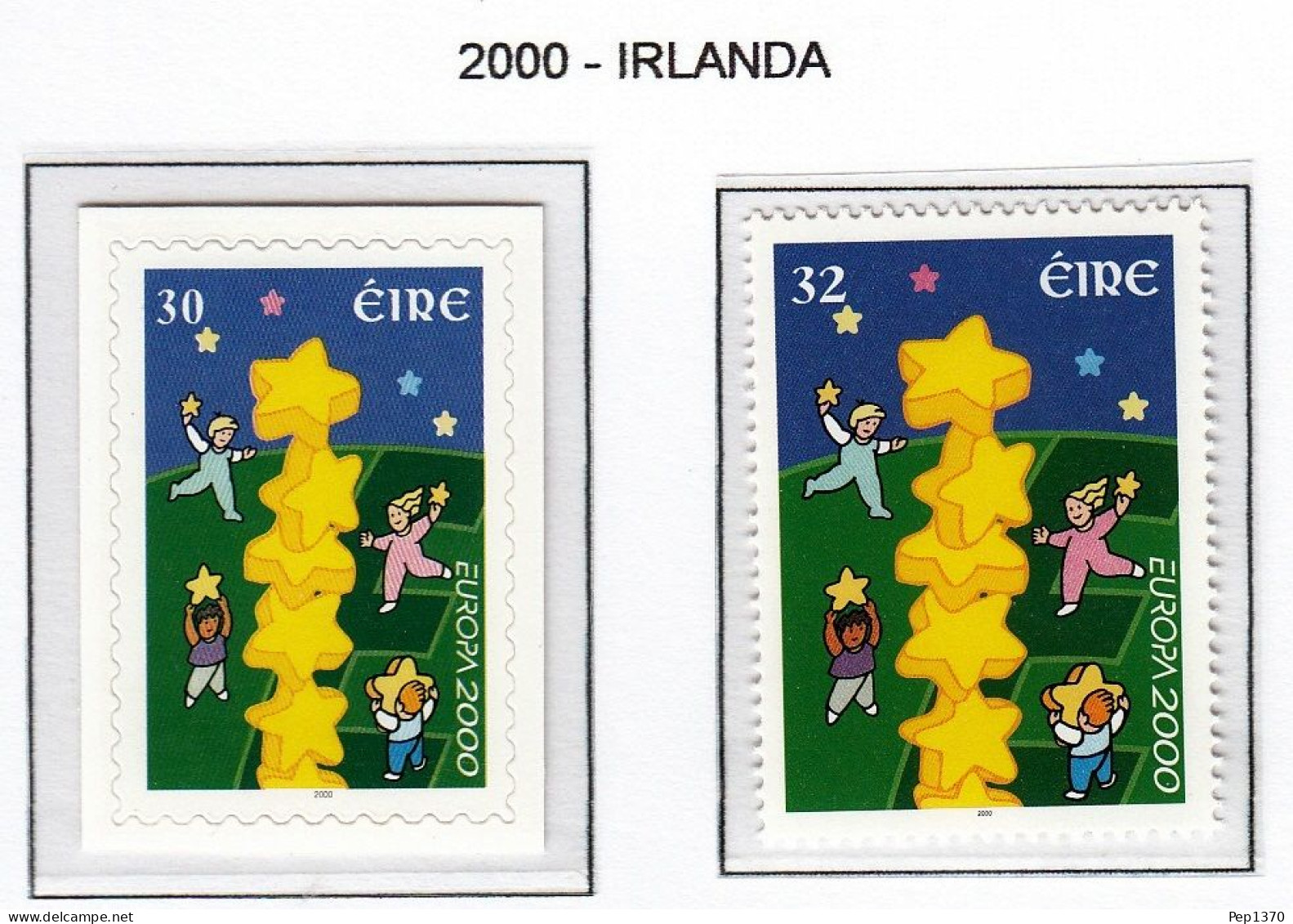 IRLANDA 2000 - IRELAND - EIRE - TEMA EUROPA - 2 SELLOS** - 2000