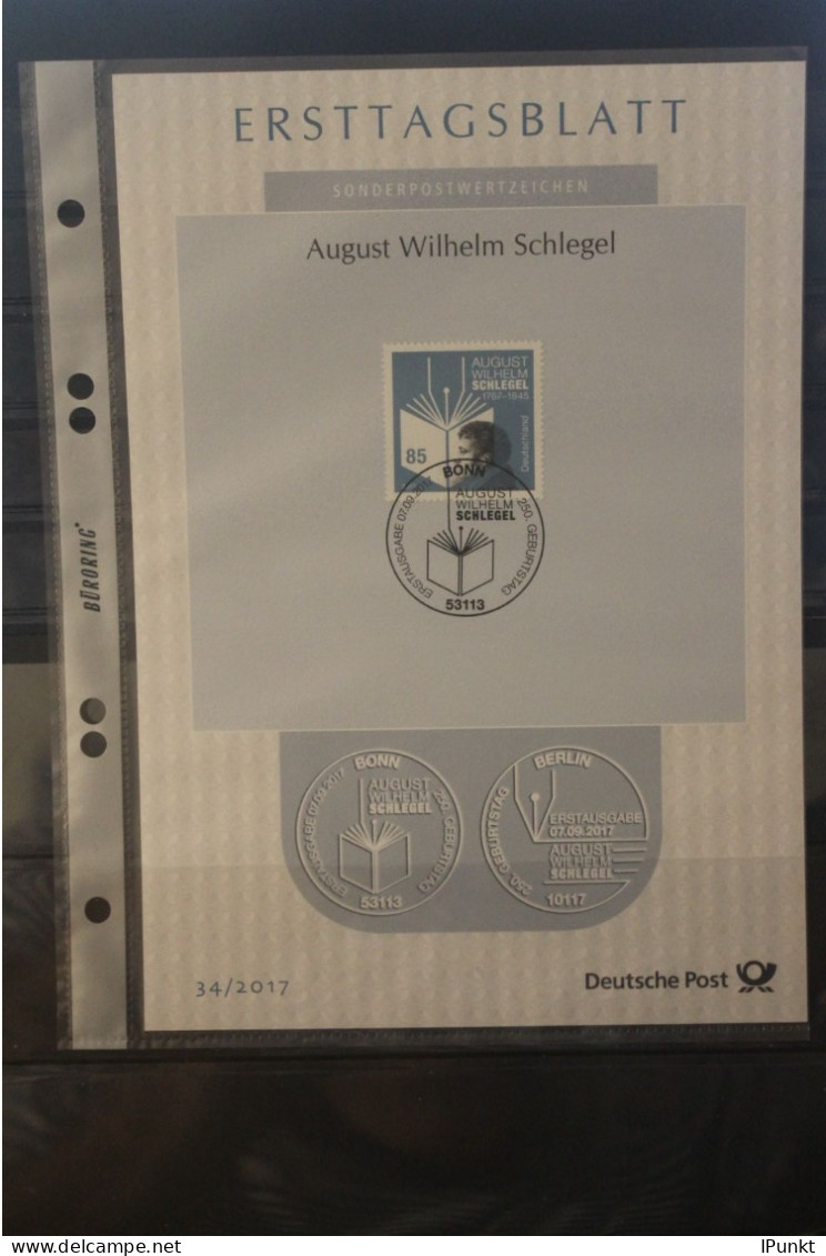 Deutschland 2017 Ersttagsblatt ETB 34/2017: August Wilhelm Schlegel; MiNr. 3332 - 2011-…