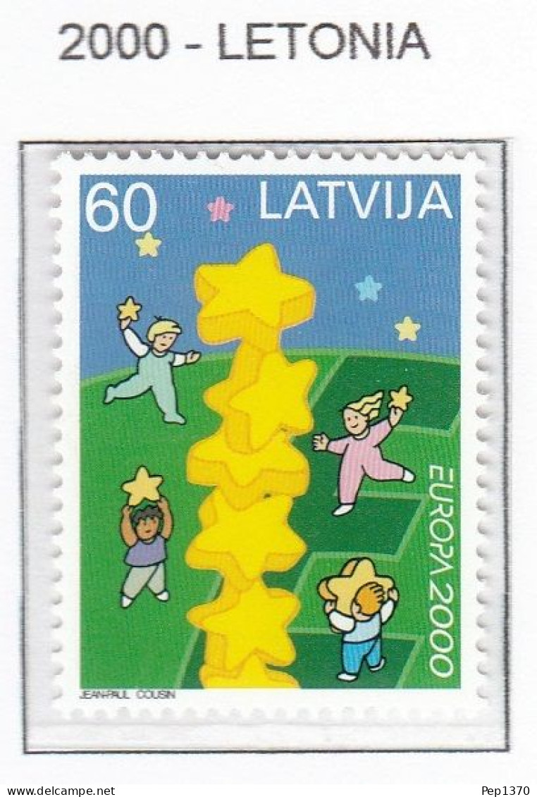 LETONIA 2000 - LATVIJA  - TEMA EUROPA - 1 SELLO** - 2000