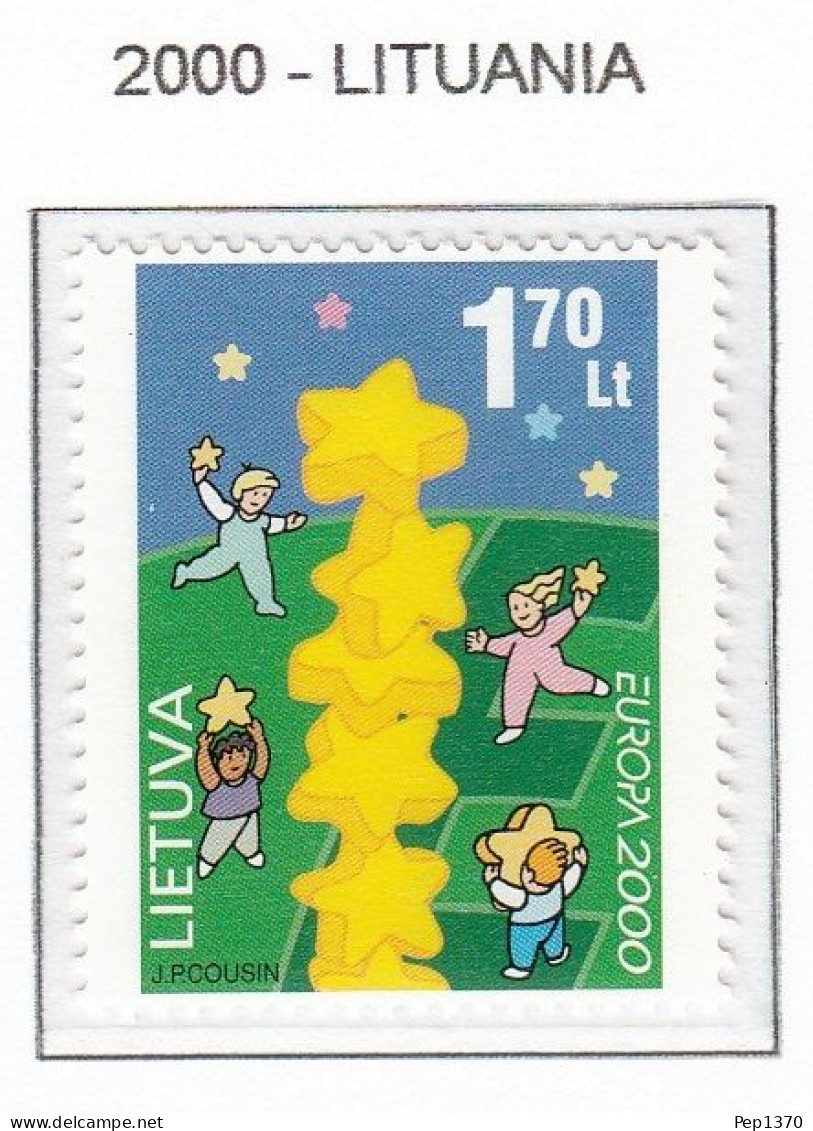 LITUANIA 2000 - LIETUVA - TEMA EUROPA - 1 SELLO** - 2000