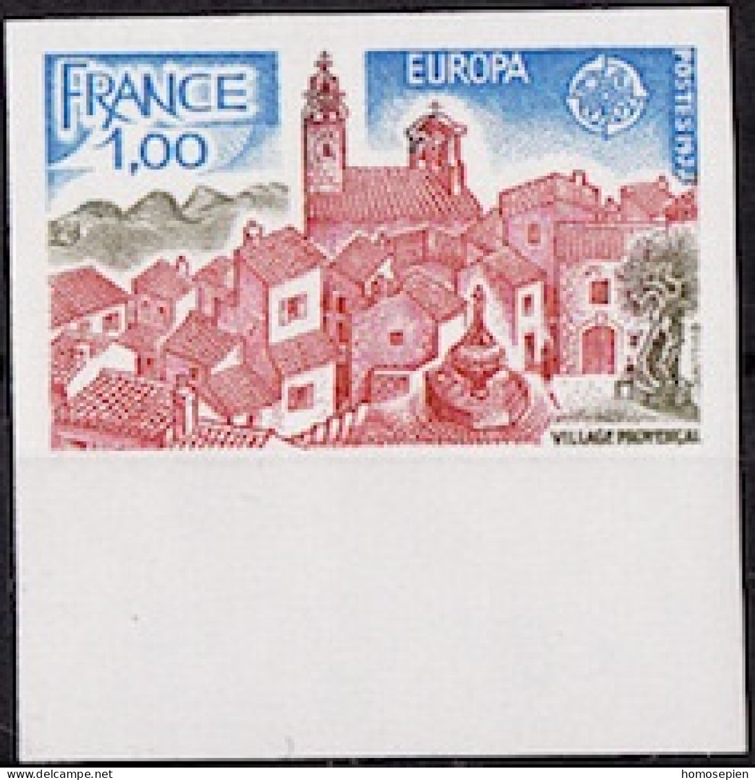 Europa CEPT 1977 France - Frankreich Y&T N°1928a - Michel N°2024U *** - 1f EUROPA - 1977