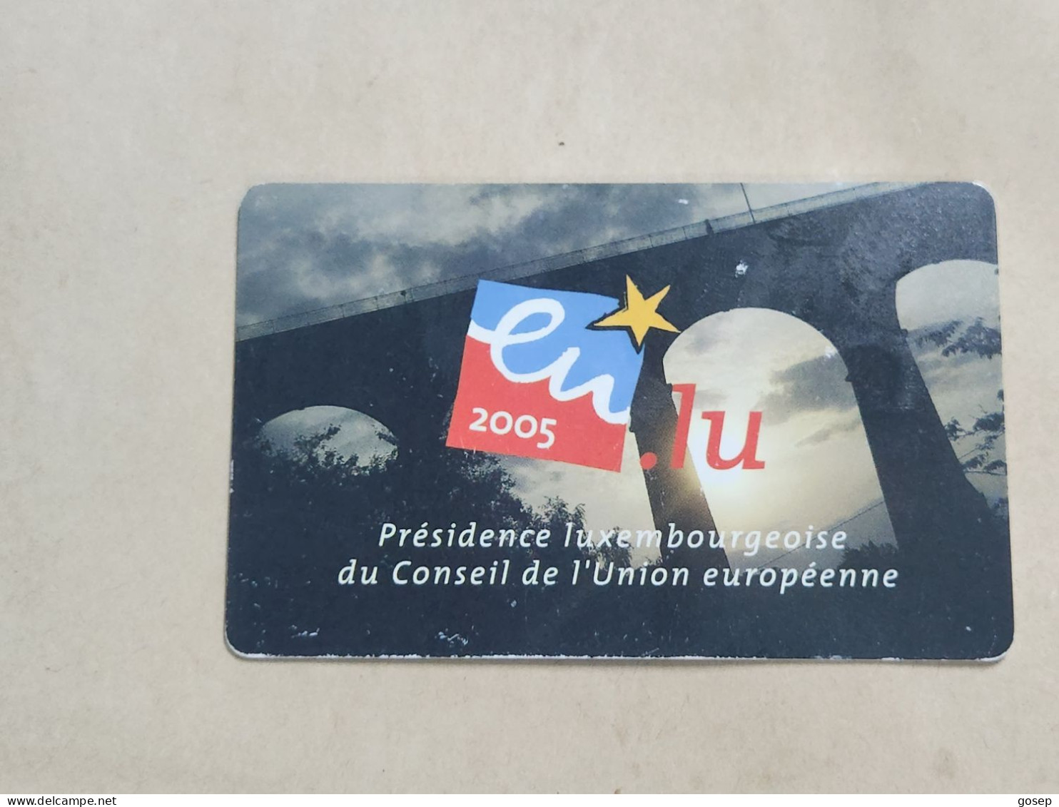 LUXEMBOURG-(TS34)-Présidence Luxembourgeoise Du Conseil-(27)-(tirage-?)-(50units)-(01.01.2005)-used Card - Luxembourg
