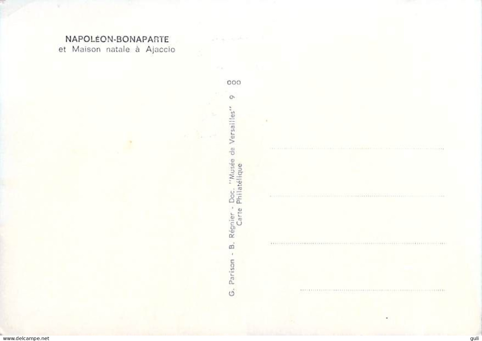 NAPOLEON BONAPARTE  Et Maison Natale à Ajaccio FDC Maximum   Carte Postale Premier Jour 1er Jour 1969 - 1960-1969