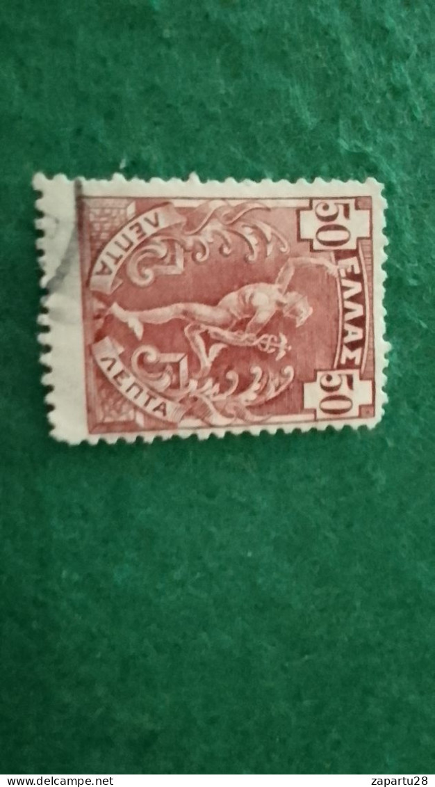 YUNANİSTAN-1900-02   50L      MERKÜR   .USED - Used Stamps