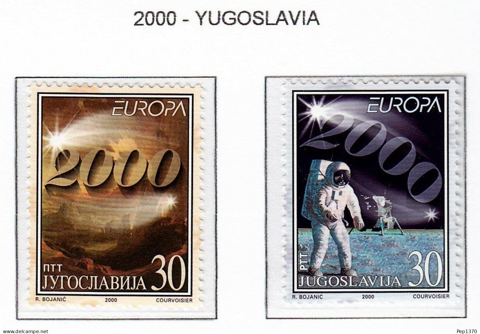 YUGOSLAVIA 2000 - TEMA EUROPA - 2 SELLOS** - 2000
