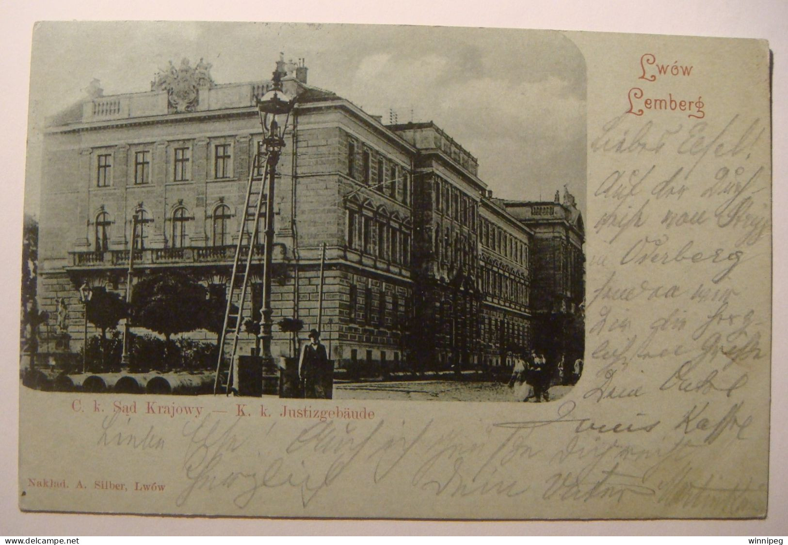 Lwow.Lemberg.C.k.Sad Krajowy.A Silber.1899.Iderberg,Bogumin.to Breslau.Poland.Ukraine - Ukraine