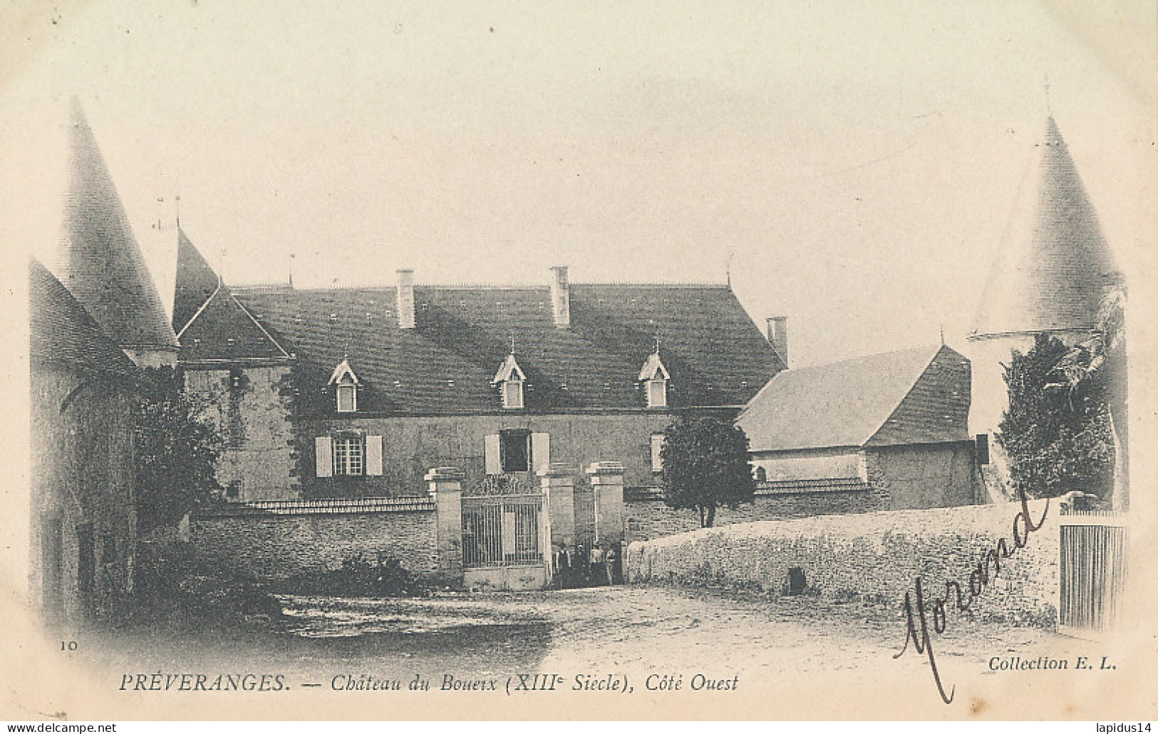 AX 170 -   C P A  PREVERANGES     (18)   CHATEAU DU BOUEIX COTE OUEST - Préveranges