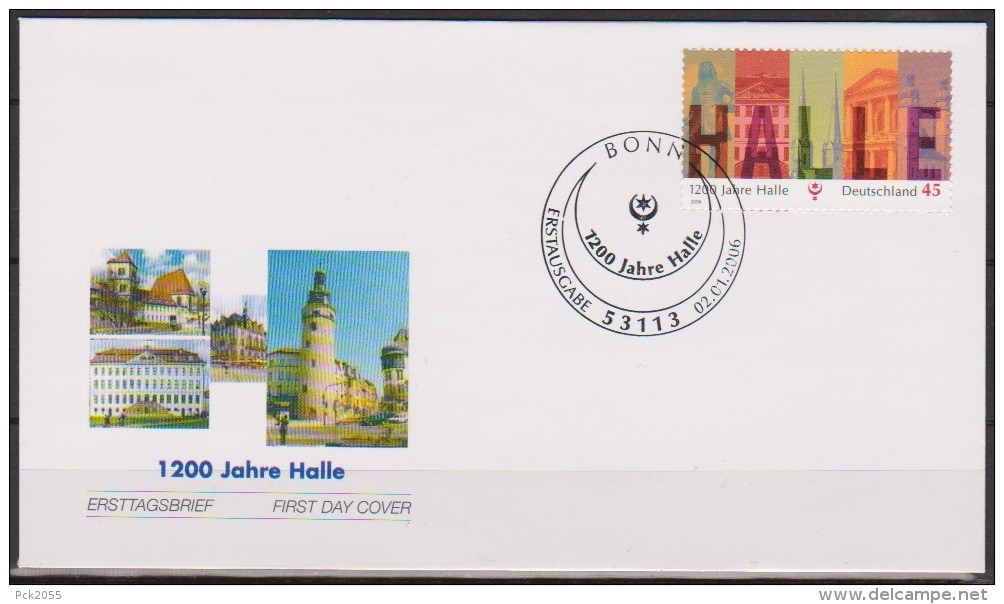 BRD FDC 2006 Nr.2510 1200 Jahre Halle  ( D 3386 ) - 2001-2010