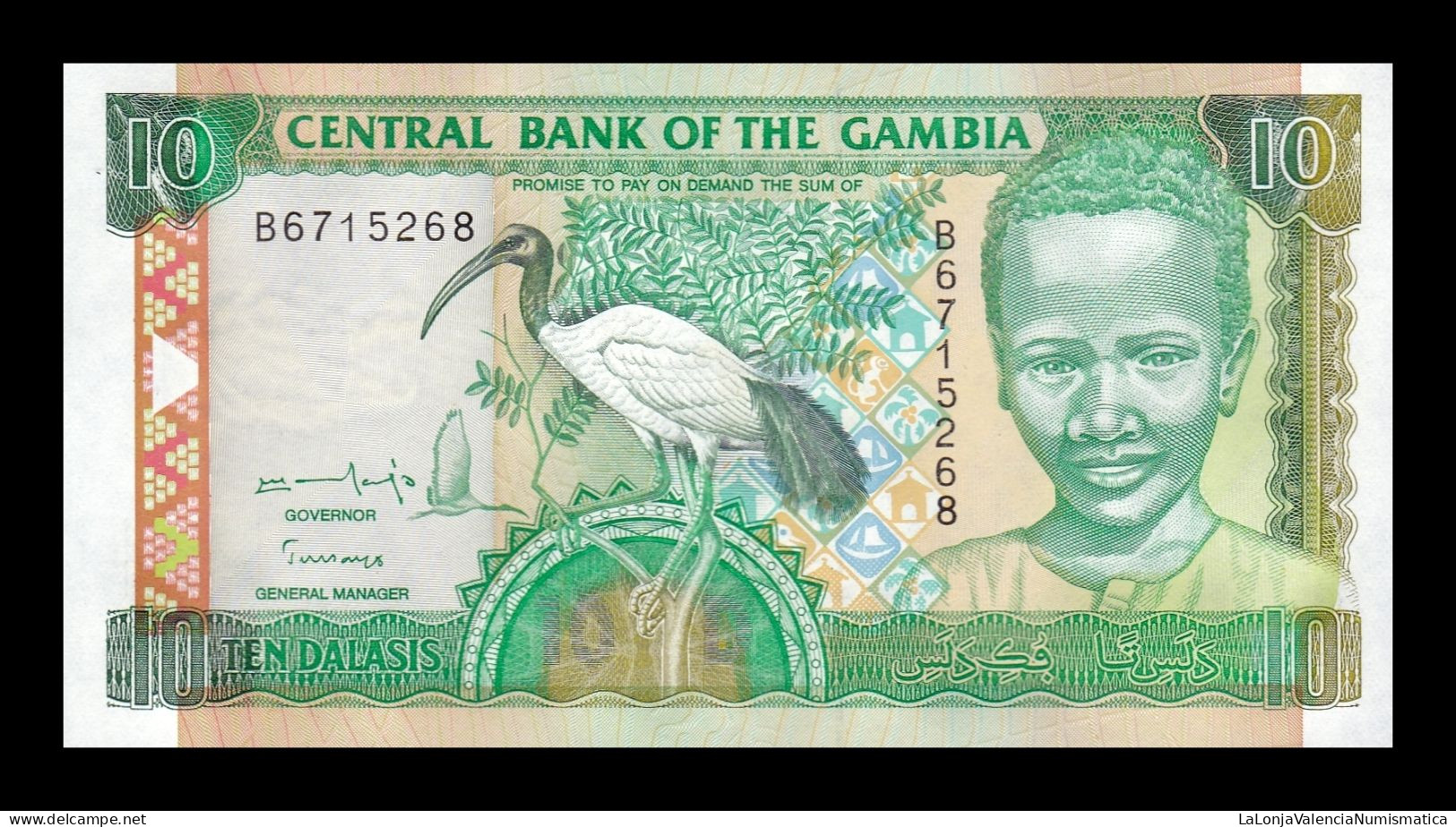 Gambia 10 Dalasis 1996 Pick 17 Sc Unc - Gambia