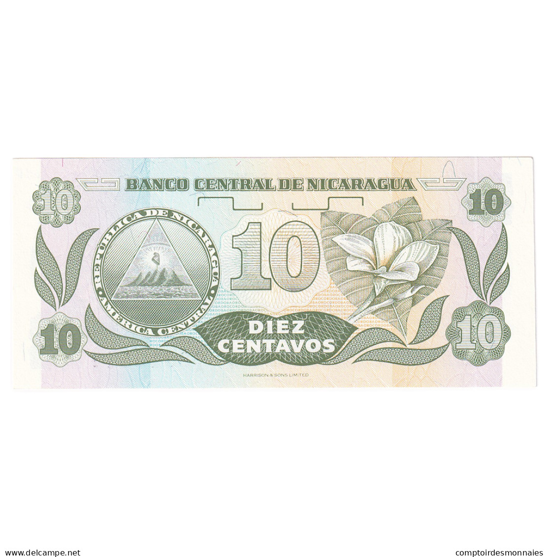 Billet, Nicaragua, 10 Centavos, Undated (1991), KM:169a, SPL - Nicaragua