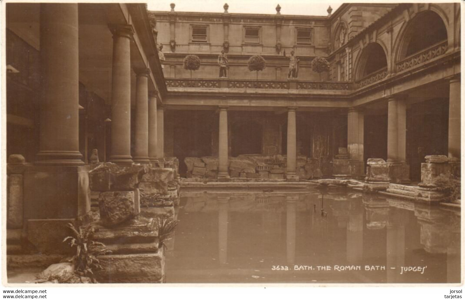 POSTAL   BATH -SOMERSET  -INGLATERRA  -THE ROMAN BATH - Bath