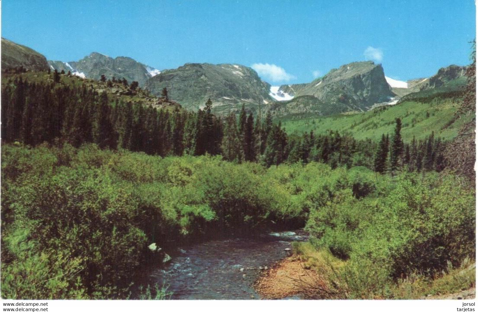 POSTAL    COLORADO   -EE.UU. HALLET & OTIS PEAK -GLACIER - Colorado Springs