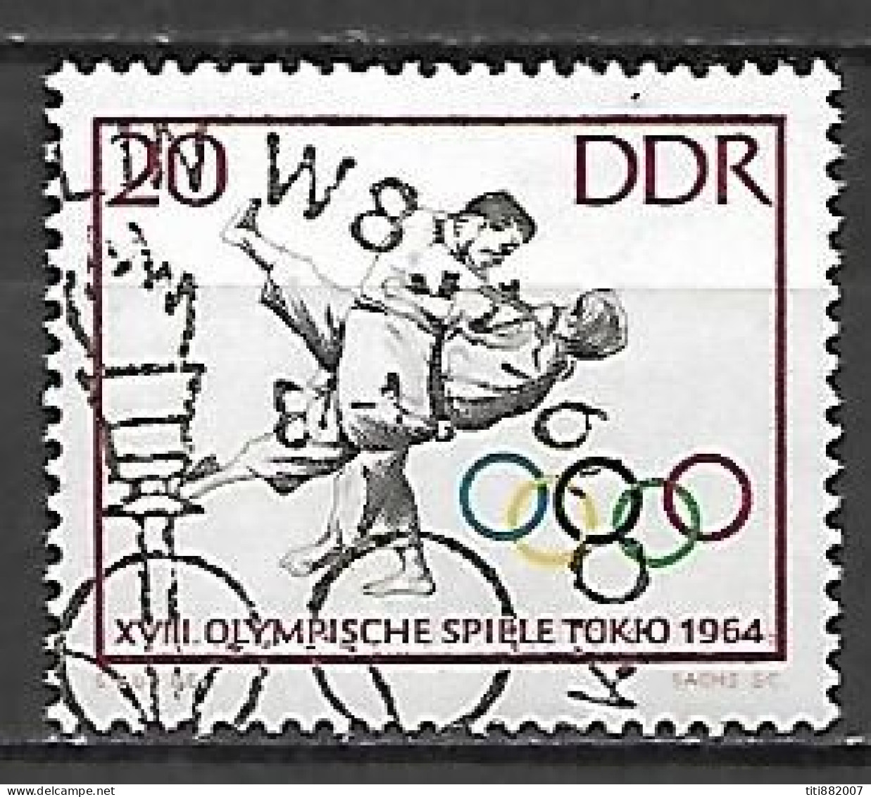 RDA   /   DDR.     -  1964.    JUDO   -   Oblitéré - Judo