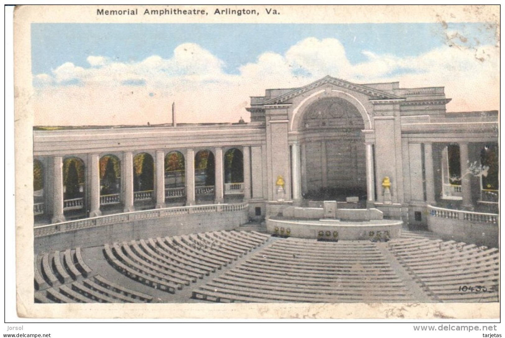 POSTAL   ARLINGTON  - VIRGINIA  -EE.UU.  MEMORIAL AMPHITHEATRE - Arlington