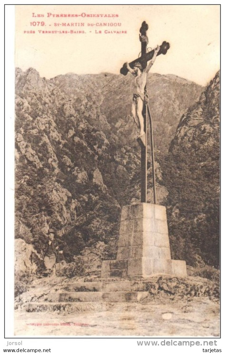 POSTAL    SAN MARTIN DEL CANIGÓ  - PIRINEOS ORIENTALES -   EL CALVARIO - Roussillon