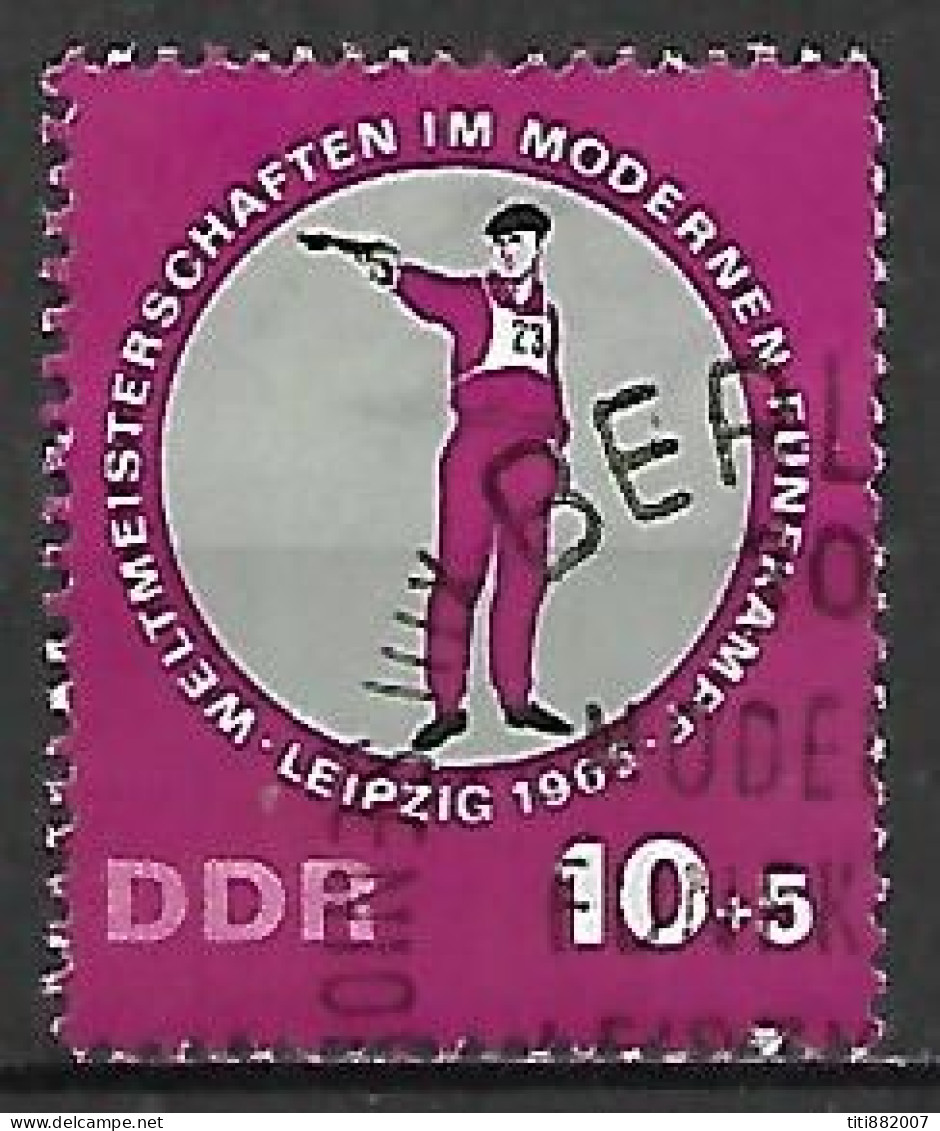 RDA   /   DDR.     1965.     TIR  AU  PISTOLET   -   Oblitéré - Waffenschiessen