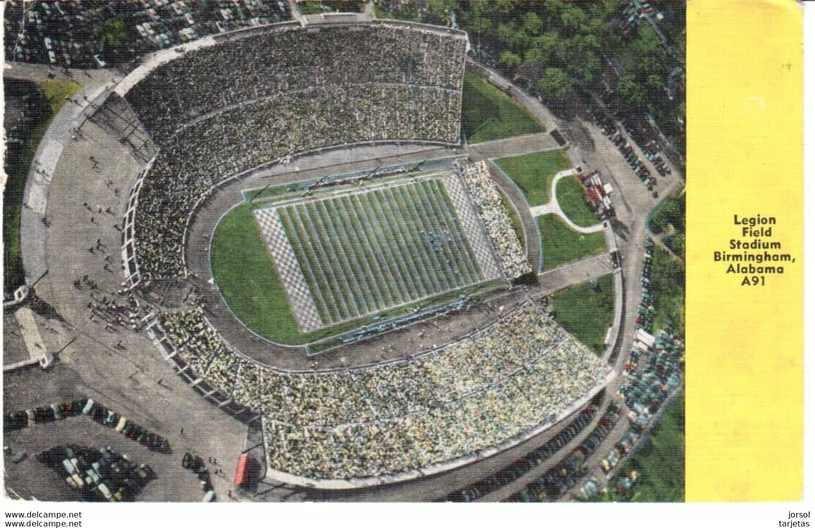 POSTAL    BIRMINGHAM  -ALABAMA  A 91 -EE.UU.  -LEGION FIELD STADIUM - Andere & Zonder Classificatie