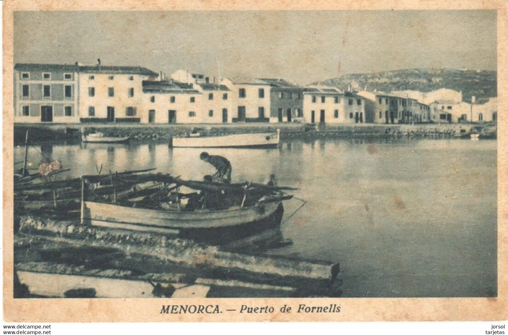 POSTAL    MENORCA  -ISLAS BALEARES  -PUERTO DE FORNELLS - Menorca