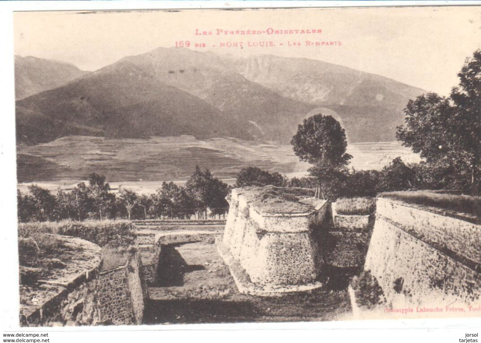 POSTALES  - MONT LOUIS (PYRÉNÉES ORIENTALES) FRANCIA  - LAS MURALLAS  ( LES REMPARTS) - Roussillon